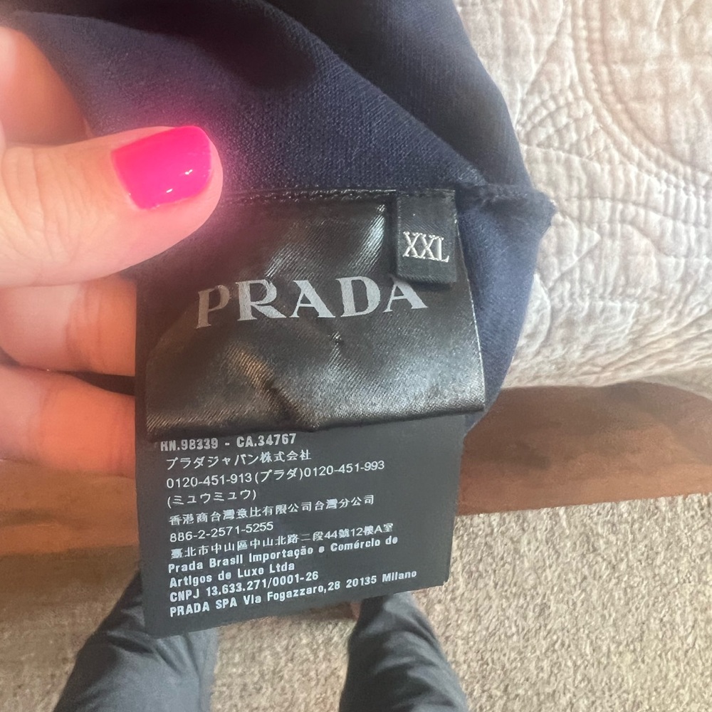 Authentic men’s Prada polo shirt size XXL.